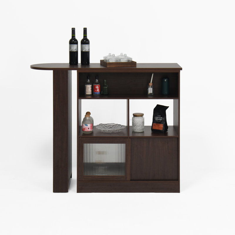 Modern Bar Cabinet with Rotating top