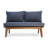 Eller 48.75'' Wide Acacia Loveseat with Cushions-944377741