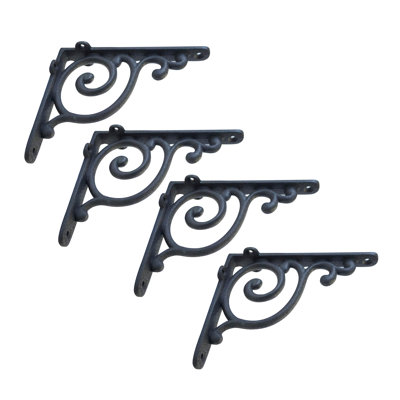 Jesup Scroll Wall Shelf Bracket