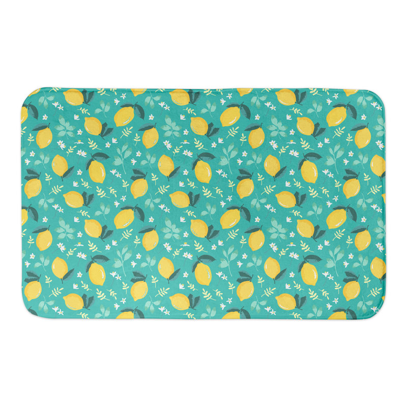 Tapis de bain Lemon Teal