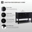 Ensemble de meuble-lavabo simple 48 po Bonsai-1438372758