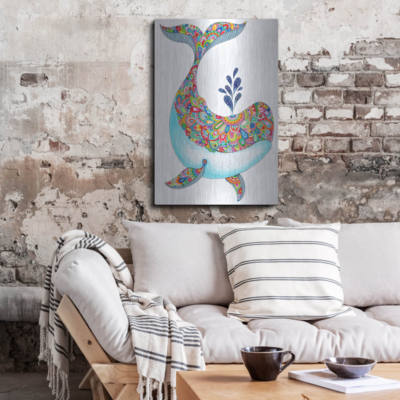 " Happy Whale " by Hello Angel, 36" H  x 24" W