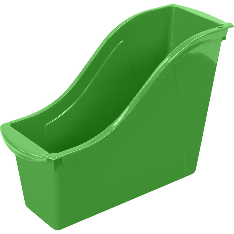Petit bac à livres Storex, vert, paquet de 6, H 12,5 po x l 4,75 po x P 4,75 po, Vert