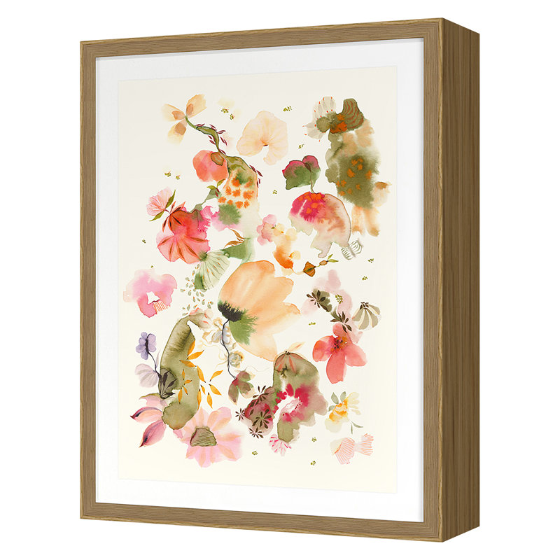 Untitled 1 Print by Suyao Tian, Oak, 40" H x 30" W x 2.38" D