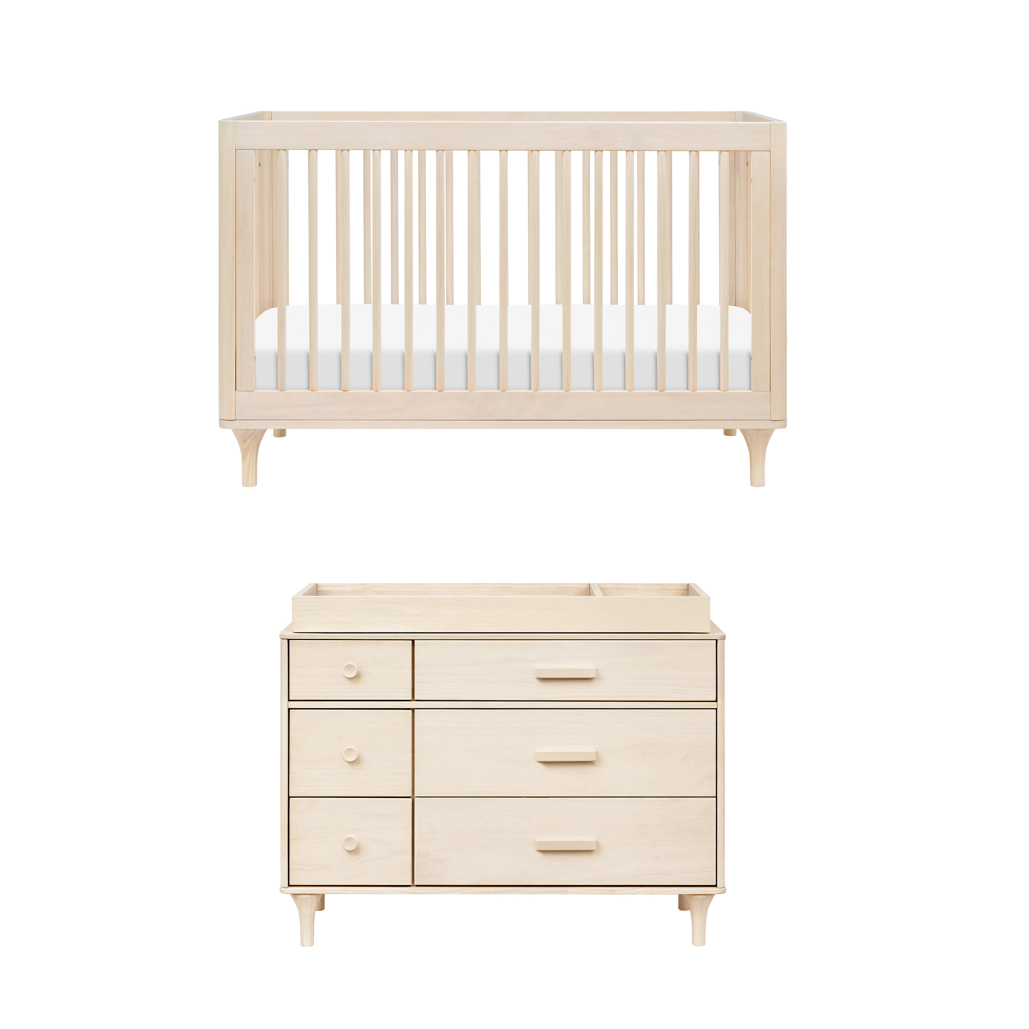 babyletto lolly dresser black Babyletto Lolly 3-Drawer Changer Dresser with Removable Changing Tray Black / Washed Natural main image 1