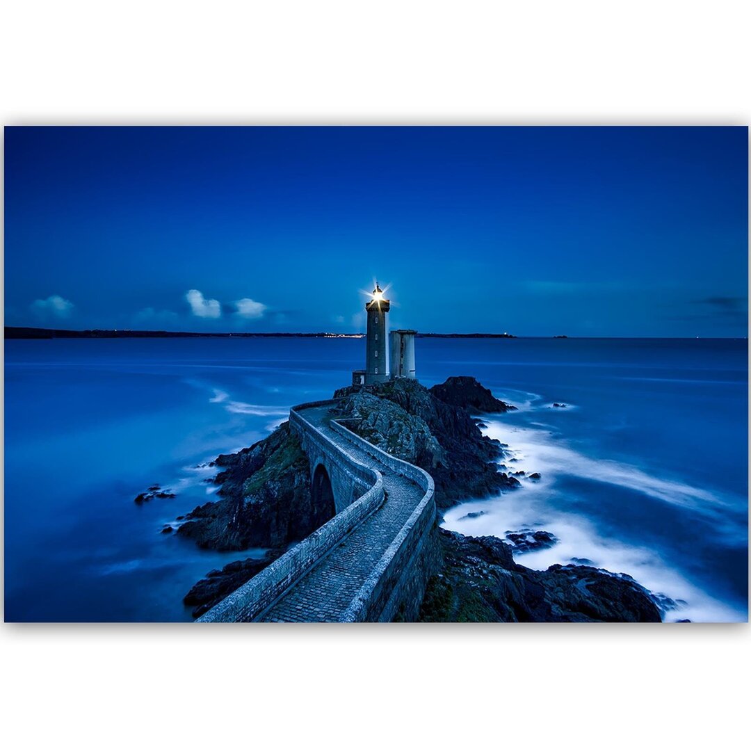 Leinwandbild Der Weg zum Leuchtturm