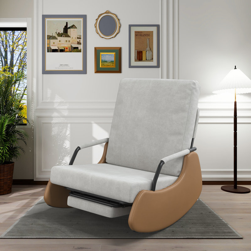Chaise berçante - gris clair