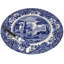 Spode Blue Italian 2Pc Cheese Plate W Knife