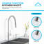 Robinet de cuisine rétractable à double fonction avec douchette simple en acier inoxydable KBFmore-72217870