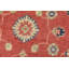 Tapis rouge en laine noué à la main de conception unique 3 pi 4 po x 4 pi 11 po
