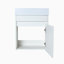Meuble-lavabo mural 18 po avec lavabo en résine blanche et porte d'armoire à fermeture en douceur 18 po-366328528