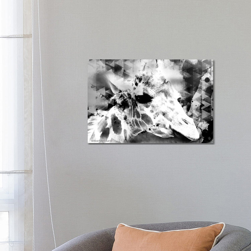 Modern Giraffe by Bluebird Barn - Wrapped Canvas Print, 66.04 cm H x 45.72 cm W x 3.175 cm D
