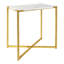 Amelia Stone Cross Legs End Table