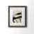 Papier, cadre noyer