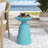 Outdoor Metal End Table -Large-348669481