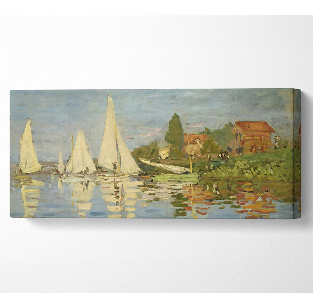 Monet Regatten in Argenteuil - Kunstdrucke aus gerollter Leinwand