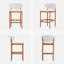Tabouret de bar 26 po à hauteur de comptoir avec dossier-431983061