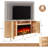 70" Fluted Fireplace Tv Stand - Faux Marble Top Modern Media Console-251536358