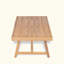 Table basse de patio en bois d'acacia