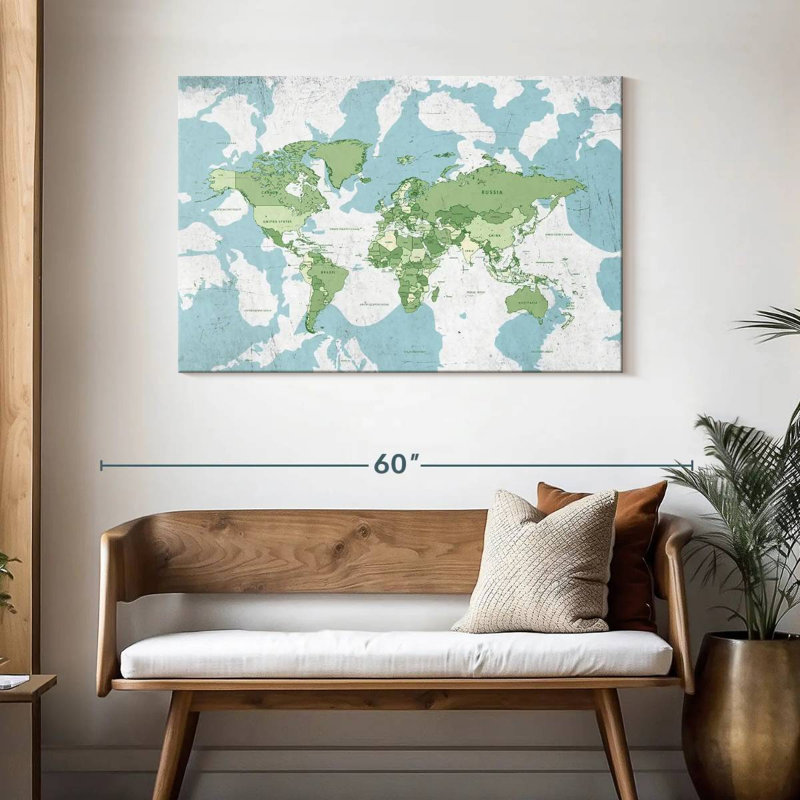 Keiri Educational World Map I, 30" H x 45" W
