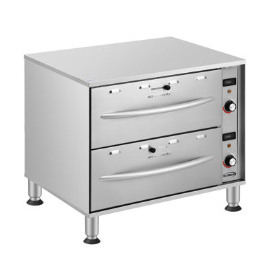 Two-Drawer Commercial Free Standing Warming Drawers in Stainless-Steel (KM-WD-M2)