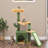 Cactus Cat Tree Tower W/Padded Platform Bed