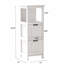 Armoire de salle de bain avec 2 tiroirs et 1 tablette de rangement, armoire de rangement autoportante en bois, rangement pour salle de bain
