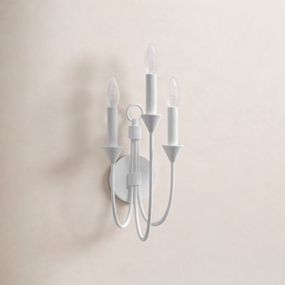 3 Light Dimmable Candle Wall Light