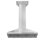 48" KL2 400 CFM Convertible Wall Mount Range Hood in Brushed Stainless Steel