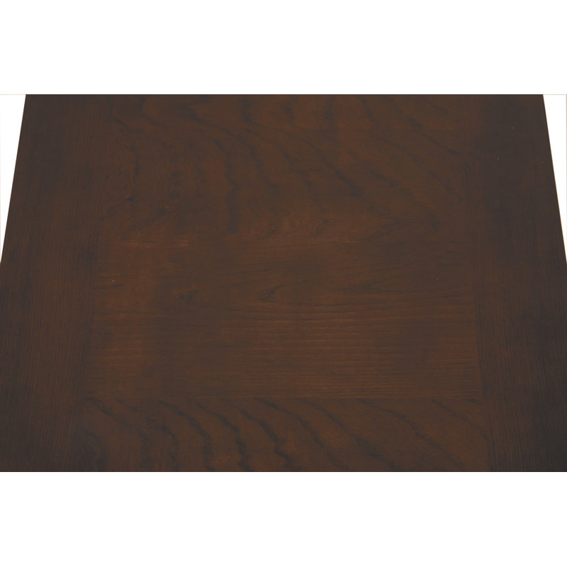 Table de bout carrée en bois massif et manufacturé Esmont (ensemble de 2), Marron foncé