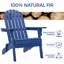 Chaise Adirondack pliante en bois massif Bennir-92464933