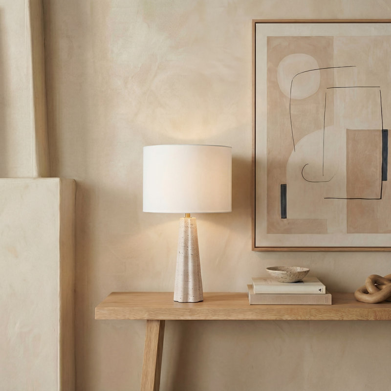Naveen Travertine Table Lamp