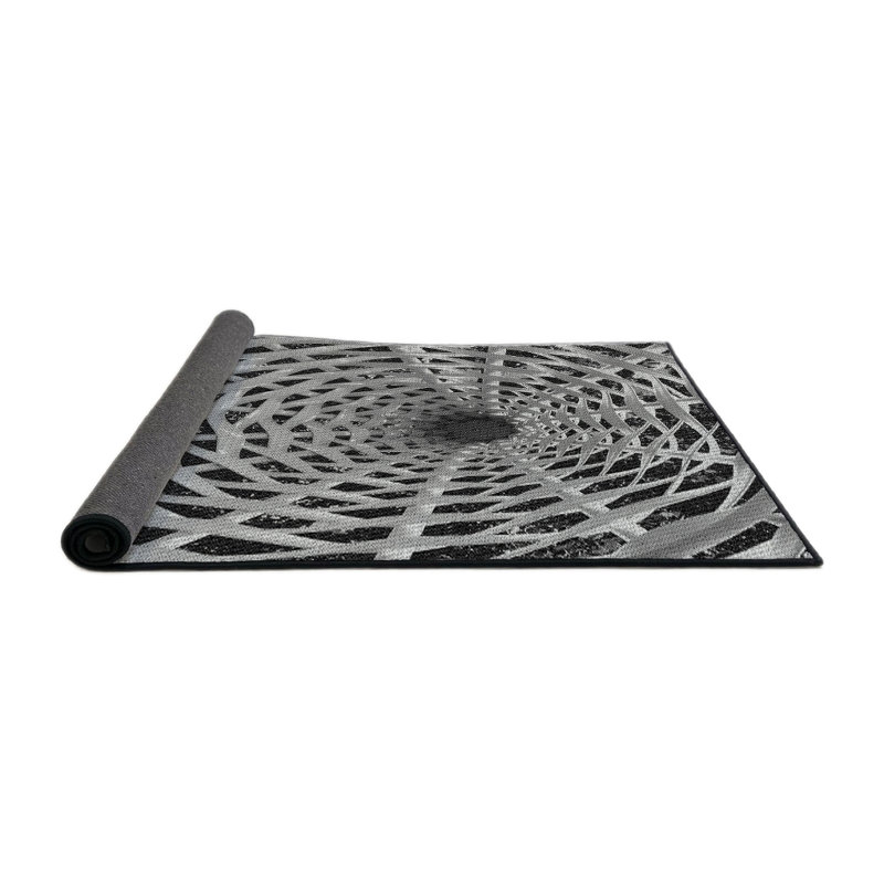 Tapis gris / brun Power Loom, Rond 6 pi