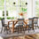 Chaise d'appoint en bois massif Chesley
