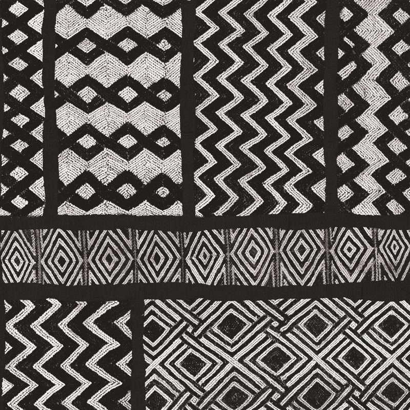 Kuba Abstract III BW by Sue Schlabach - Wrapped Canvas Print, 122cm H x 122cm W x 3.8cm D