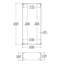 Pare-étincelles coupe-vent en verre 30 x 14 x 6 pouces 8 mm d'épaisseur