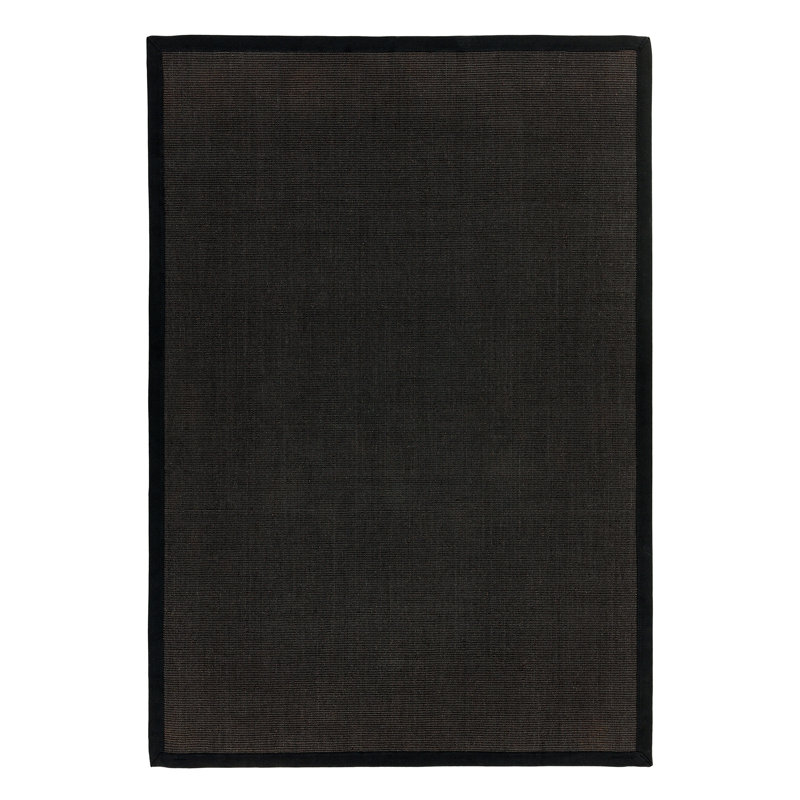 Essie Sisal Black Rug, Rectangle 120 x 180cm