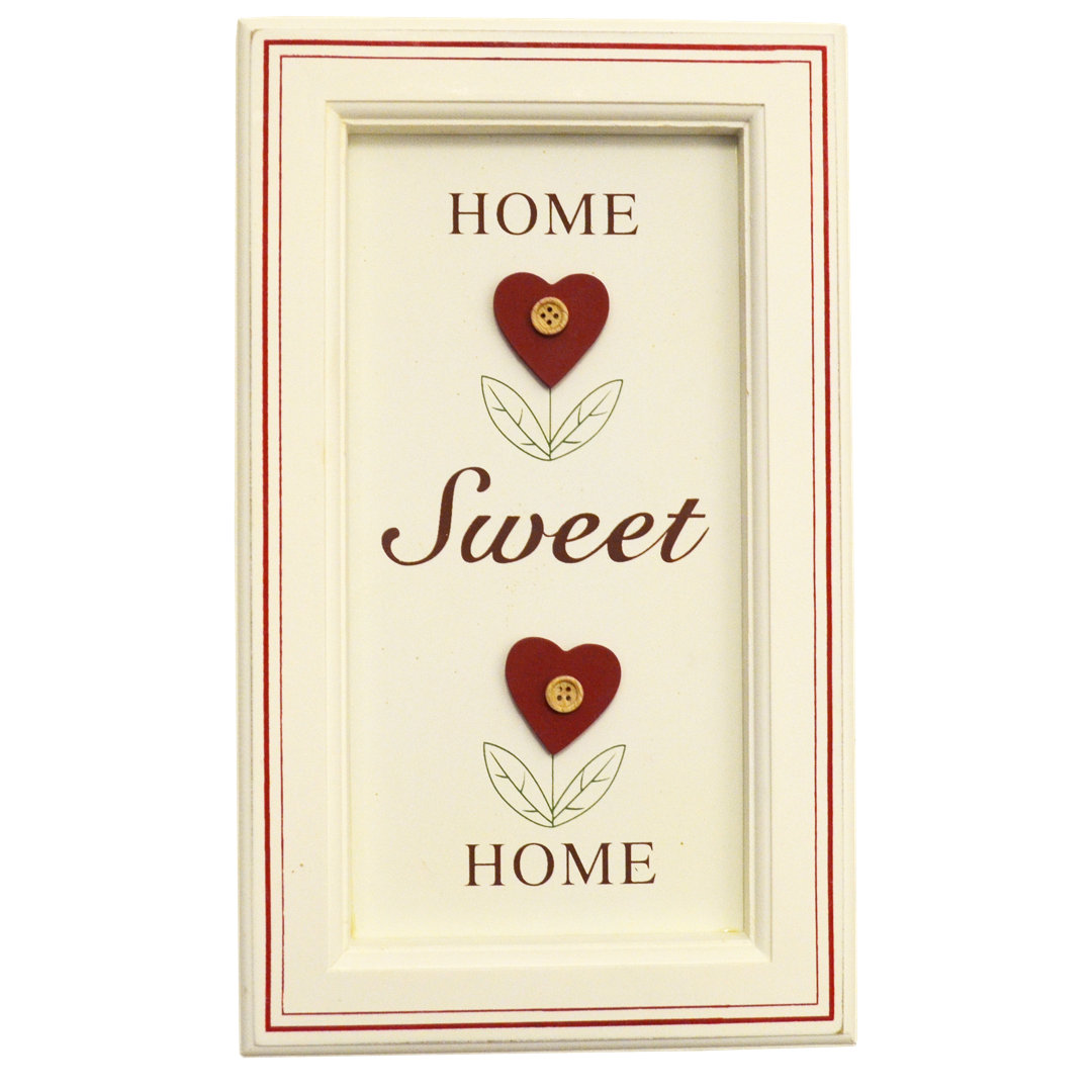 Wood Plaque Home Sweet Home Wall Décor
