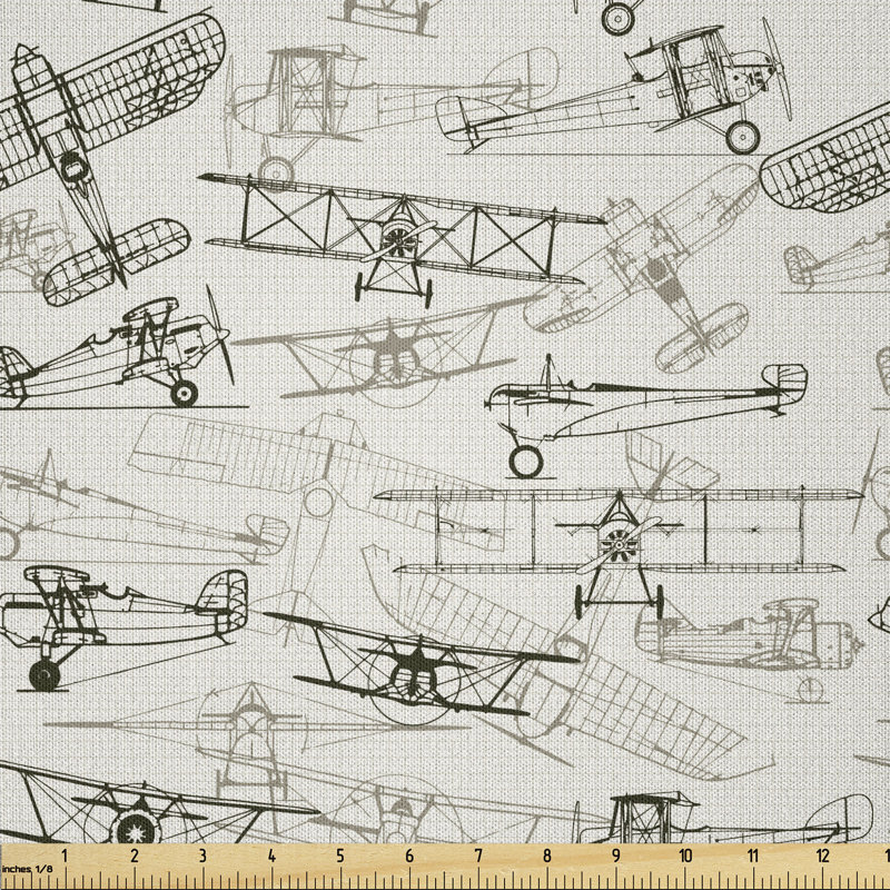 Davud Old Fashioned Transportation Multi-Purpose Fabric