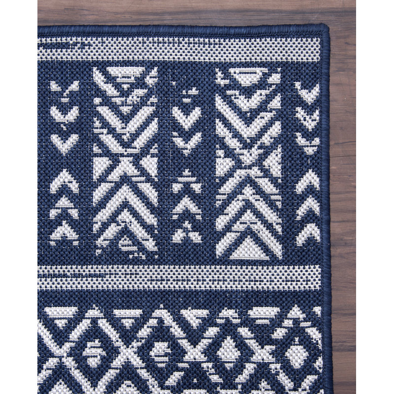 Tapis intérieur / extérieur Janiya, Rectangulaire 3 pi x 5 pi
