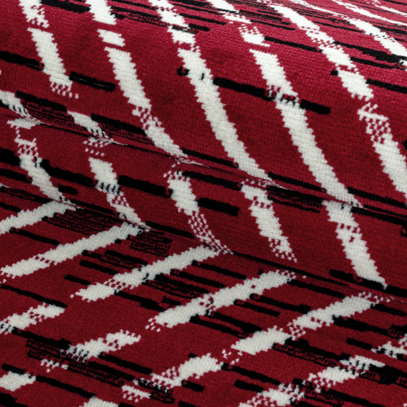 Leavy Abstract Flatweave Area Rug, Rectangle 200 x 290cm