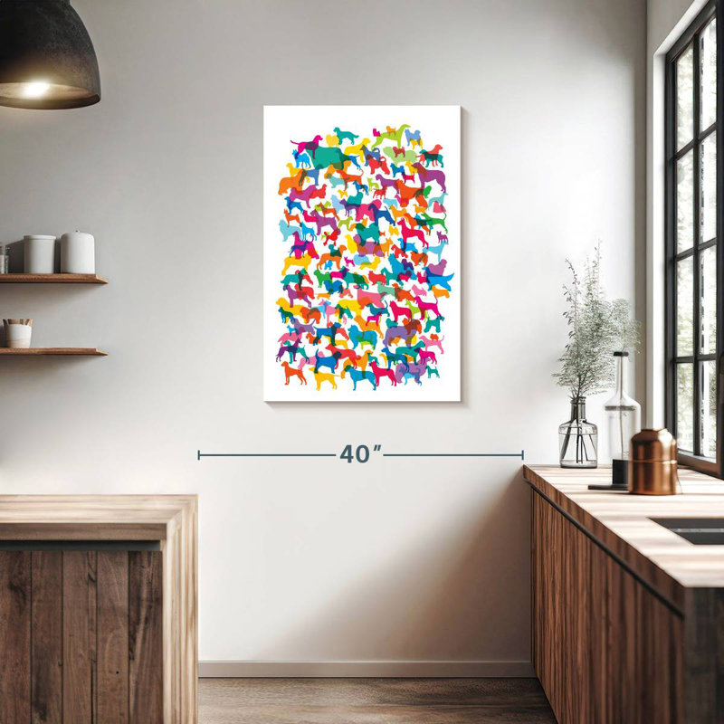 Brampt Dogs I, 36" H x 24" W