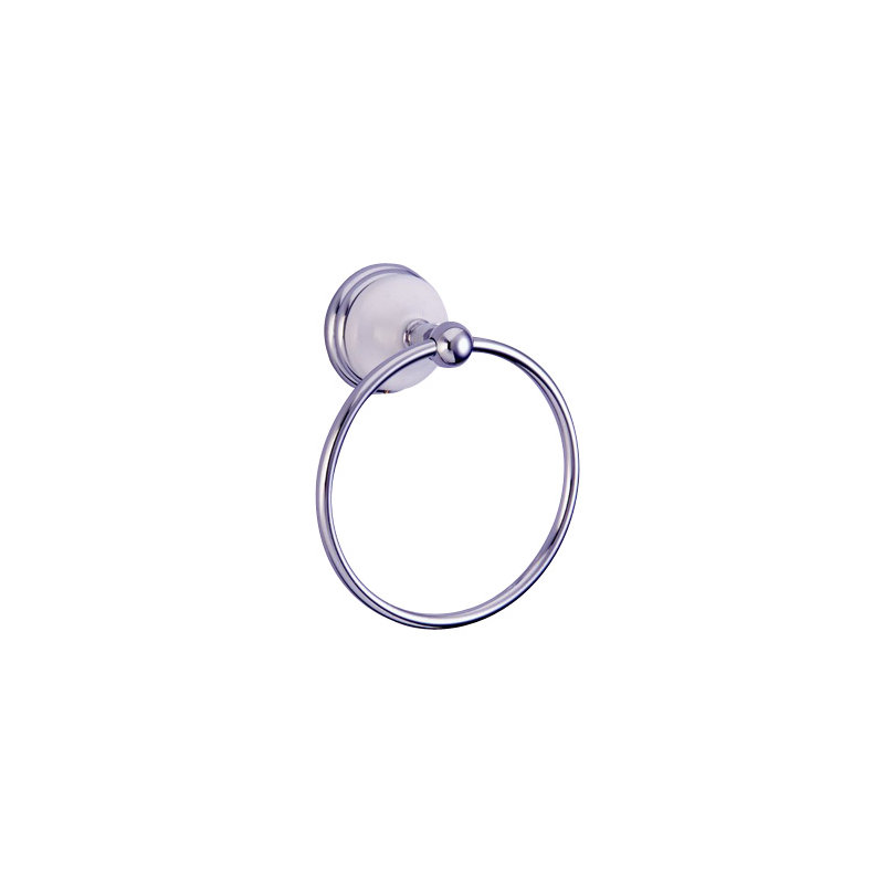 Victorian Hot Springs Towel Ring, Polished Chrome