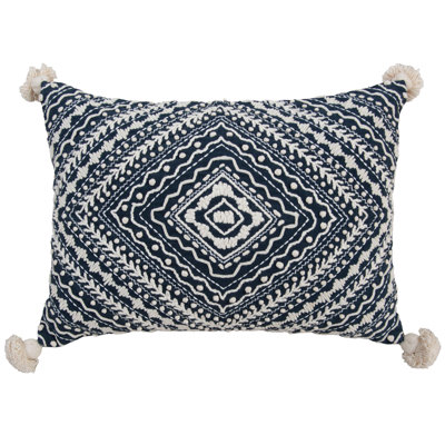 100% Cotton Poly Filled Throw Pillow