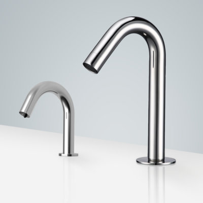 Bavaria Motion Touchless Faucet Soap Dispenser Dual Function Hygienic Commercial Grade