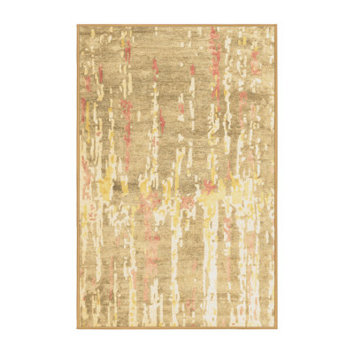 Washable Abstract Indoor Rug