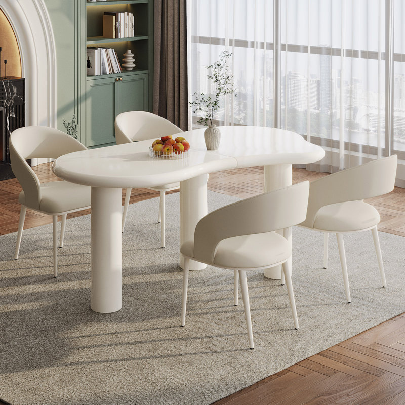 Ensemble de table de salle à manger 62,2 po , 5 pièces (1 table, 4 chaises)