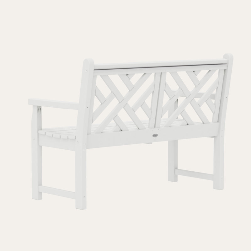 POLYWOOD Chippendale 48" Bench, White