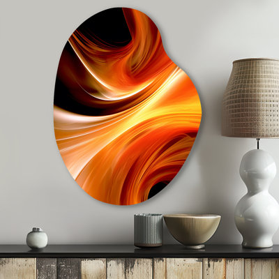 Crisbel - art mural fractal asymétrique, sculpture murale en métal de forme unique