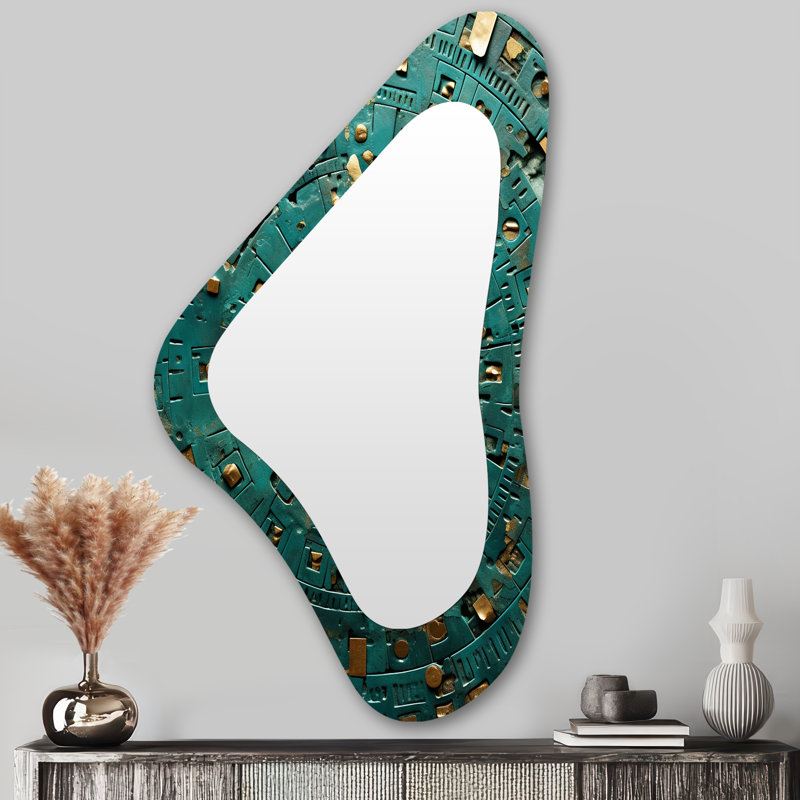 Ancien échos The Pharaoh S Realm - Classics Asymmetric Shapes - Grand miroir mural Glam